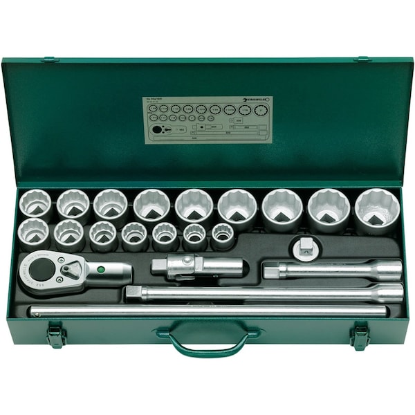 20 mm (3/4") Socket set 22-pcs.